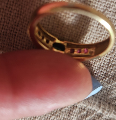 Karat gelbgold ring - 18,