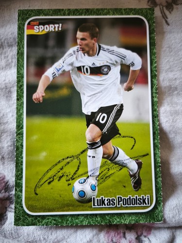 Autogrammkarte lukas podolski - lukas,