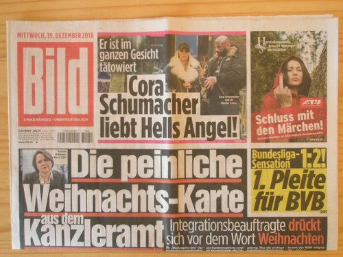 Bildzeitung 2018 ein - bildzeitung, 19.12.2018
