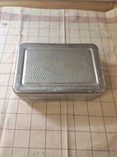 alte Aluminium DDR Brotbüchse,  Brotdose, Proviantdose 