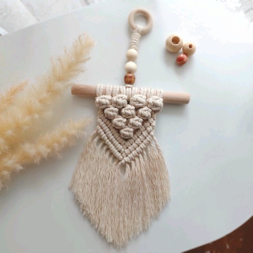 Makramee mini wandbehang - wandbehang, i