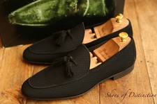 Magnanni Quasten Schwarz Canvas Schuhe Halbschuhe Herren UK 8 US 9 EU 42