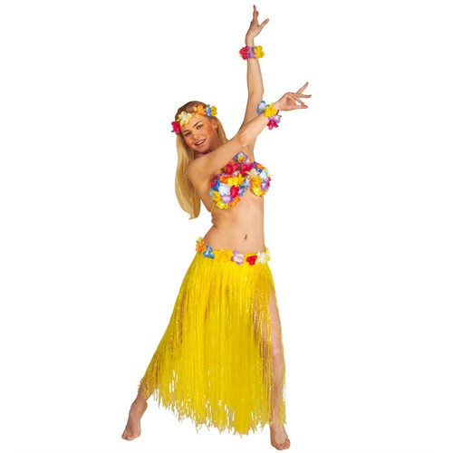 Gelber hawaiirock für damen - hawaiirock,