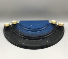 3 Stufige Engelstreppe Engelswolke Engel Treppe Wolke Erzgebirge Holz Ulmik Blau