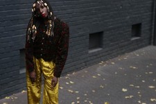 Vintage Samt Blazer Jacke Rot