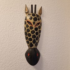Giraffe Holz Afrika Wandbild Deko Giraffe