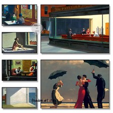 Edward Hopper Nighthawks Morning Sun Landschaft Leinwand Poster Wohnzimmer Deko
