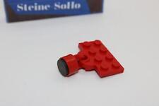 Lego (c) 1x Zug Kupplung - Platte rot - Magnet rot - 737ac01 - Eisenbahn - red