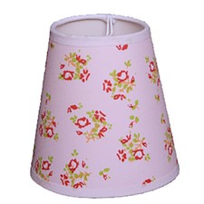 Lampenschirm Aufstecker Rose mit Rosen Kronleuchter Klemmschirm