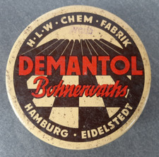 Alte blechdose demantol - blechdose,