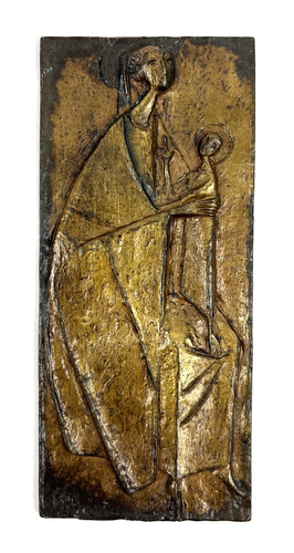 Bronze relief plakette - relief,