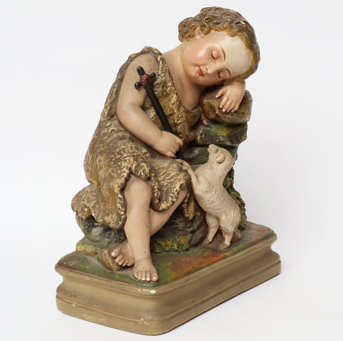Johannes der täufer mit lamm - der,