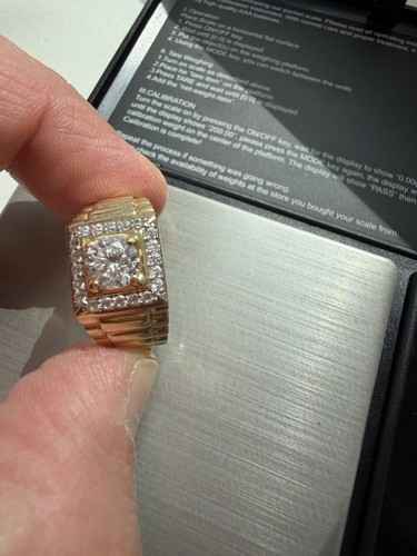 Herren ring 585 14k gelb - herren,
