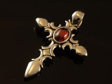 925 Kreuz Anhänger 35 x 24 mm