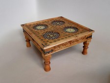 95x95 cm massivholz Wohnzimmertisch Teetisch Tisch Couchtisch living room table