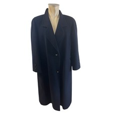 Damenmantel Hensel & Mortensen Mantel Damen Merino Cashmere Gr. ca. M Blau  KW9