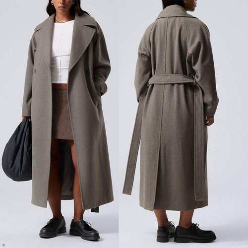 Damen revers mantel lang - damen,
