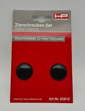 Zierschrauben Set Schwarz 22 mm 2 Stück Abdeckung Lochabdeckung HP  62810 black