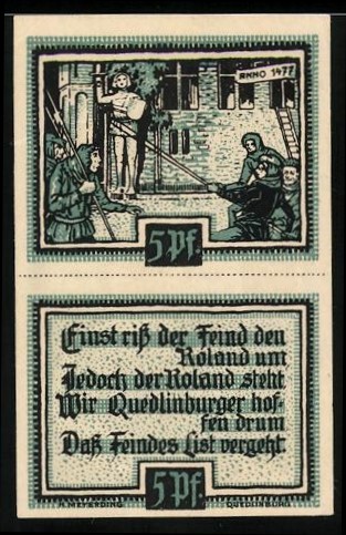 Notgeld quedlinburg 1921 5 - notgeld, 1921,