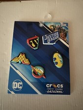 Crocs Jibbitz Charms Orginal 5er Set „Justice League“ Nichtraucherhaushalt