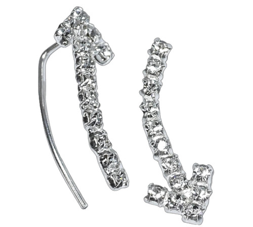 925 silber edel ohrklemme - silber,