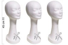 3 x Styroporkopf extra hoch -
