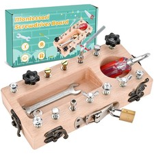 Holzspielzeug Schraubbrett