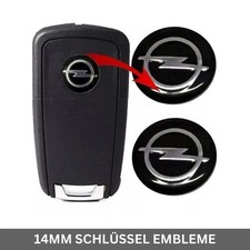 2x Opel Schlüssel Emblem 14mm