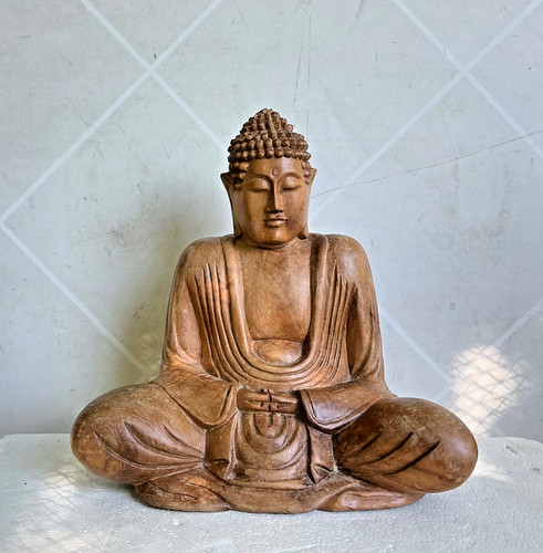 Handgeschnitzte figur buddha - handgeschnitzte,