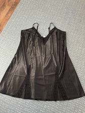 Negligee Nachtkleid v. Venus mit Spitze schwarz Gr.52/54 guter Zustand