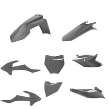 Verkleidungskit Polisport (2018) für KTM SX 85 ccm Bj. 2018 - 2024 - Farbe: grau