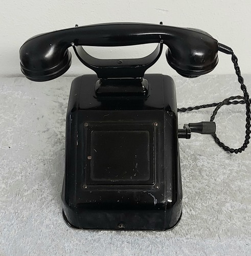 Altes kurbel bahntelefon - altes,