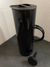 Stelton Thermoskanne Schwarz Kunststoff EM77 Isolierkanne 1 l.