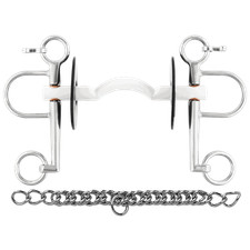 Sprenger Nathe Pelham 15 mm mit harter Stange Zungenfreiheit und lange Anzügen