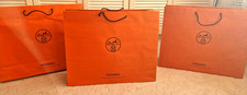 3 Orig. Hermes  Papiertüten Tasche Tüte - je 59,5 x 48,5 cm groß / 19 cm hoch