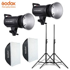 Godox SK300II 300Ws 2.4G Studio Blitz + 60*90cm Softbox + 2m Lampenstativ Anzug