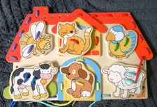 Fädel Spiel Motorikspiel für Kinder, 2 Jahre, Unisex