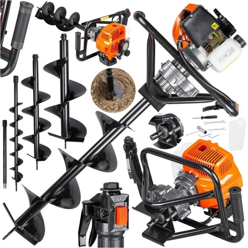 Benzin erdbohrer 52ccm ps - 6,7,