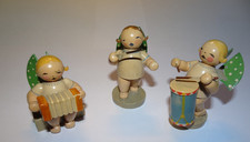 Wendt & Kühn Volkskunst Erzgebirge 3 Musik Engel DDR Mitte der 50iger Jahre