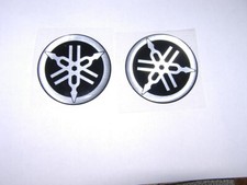 YAMAHA 2x STIMMGABEL EMBLEM LOGO AUFKLEBER  50mm  MT YZF FJR FZR FJ XJ RD DT XT
