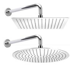 Edelstahl Kopfbrause mit Wandarm Duschkopf Regendusche verschiedene Größen