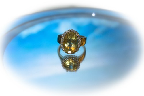 Goldring mit goldberyll - goldring, gg