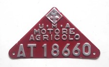 Nummernschild italien traktor