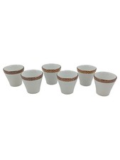 Seltmann Weiden Eierbecher Elegant Weiß Porzellan 6 Stück Set