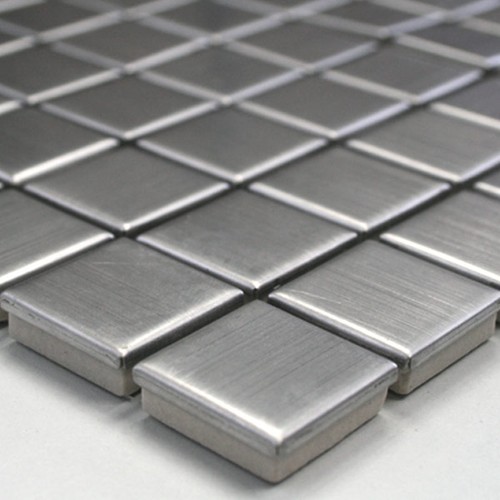 Edelstahl metall mosaikfliesen - edelstahl,