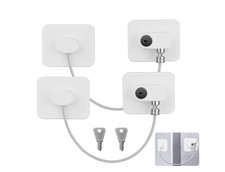 2 St Kühlschrank Schloss, Kinder Sicherung für Schrank, Schubladen, Fenster DE