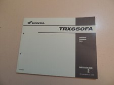 Parts catalog Teile Katalog Honda TRX 650 FA Rincon 2003-2004 Werkstatthandbuch