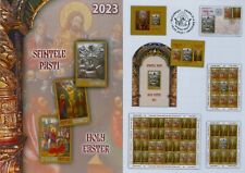 Rumänien 2023 Ostern,Ikone,Religion,Jesus Christus Mi.8160-61 A,Block 942