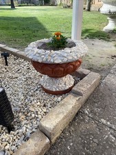 Amphore aus stein mit - amphore,
