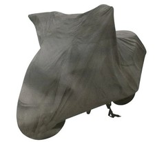 Graue Motorradgarage